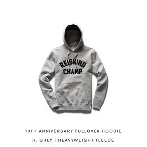 Reigning Champ 10th Anniversary Pullover Hoodie - Large